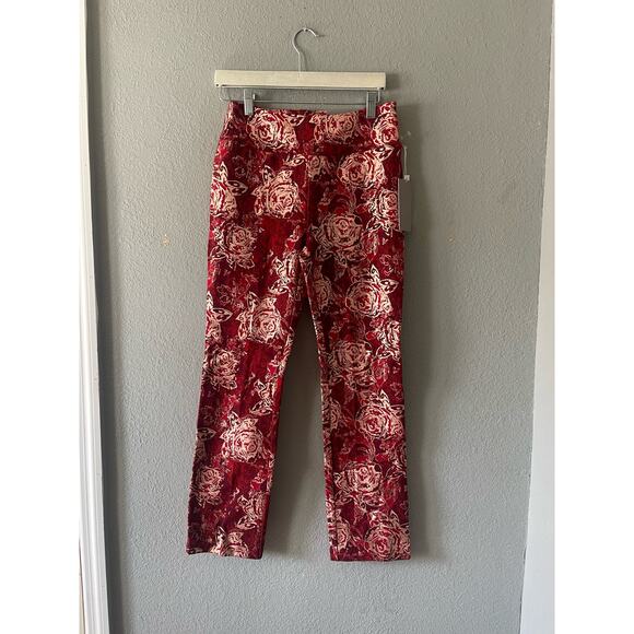 New Soft Surroundings Perfect Ponte Straight Leg Red Serrano‎ Pants - Picture 5 of 9